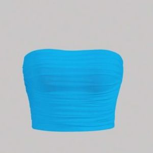 blue tube top
